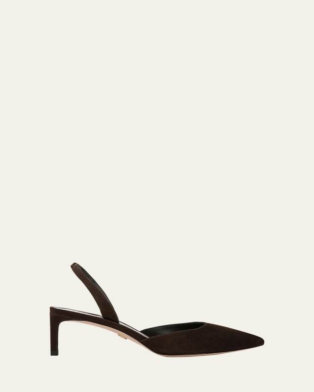 Caroline Suede Slingback Pumps